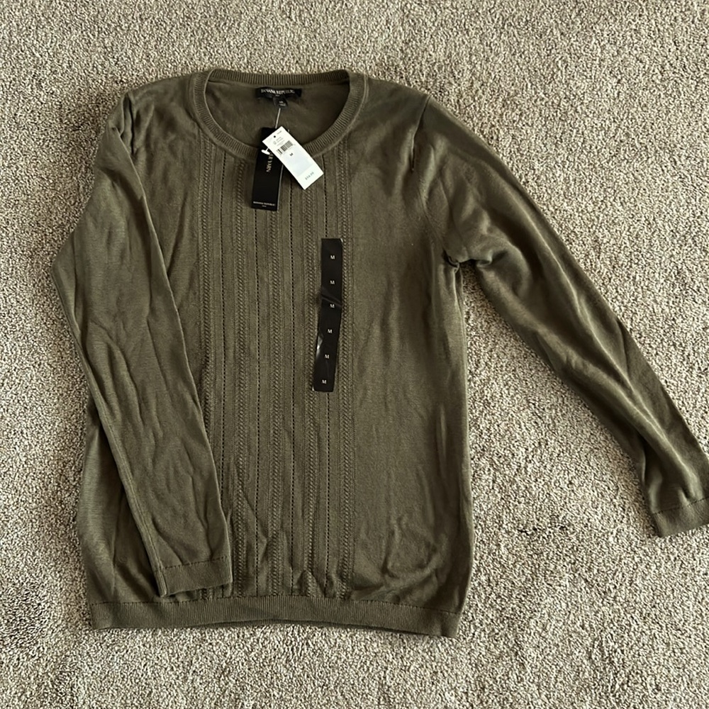 Banana Republic Factory olive green sweater size medium